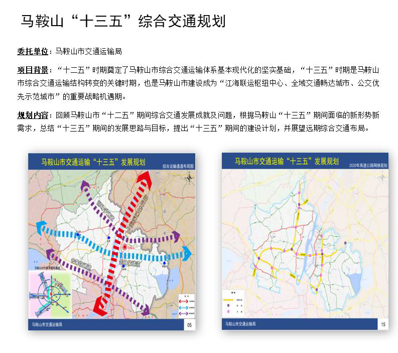 马鞍山“十三五”综合交通规划